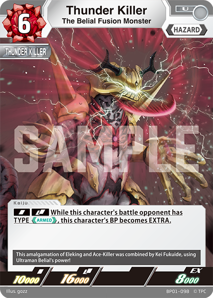 The Belial Fusion Monster Thunder Killer BP01-098