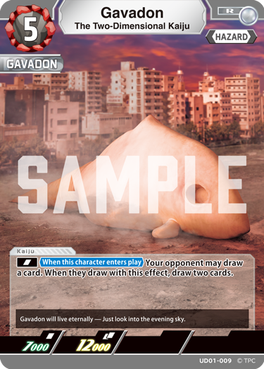 The Two-Dimensional Kaiju Gavadon UD01-009