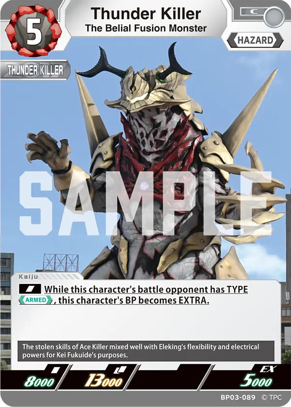 The Belial Fusion Monster Thunder Killer BP03-089