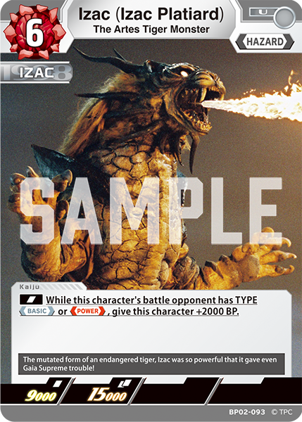 The Artes Tiger Monster Izac (Izac Platiard) BP02-093